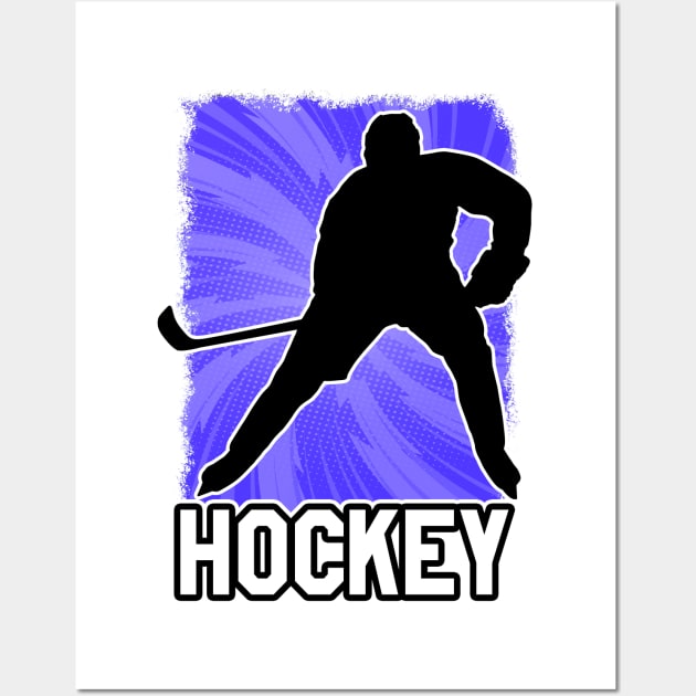 Hockey Player Wall Art by STARSsoft